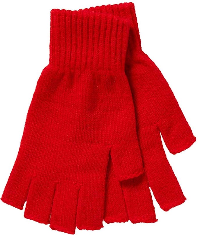 Jumada's - Handschoenen - Vingerloos - Rood - 1 paar - One size