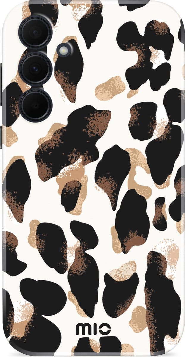 MIO MagSafe Samsung Galaxy A35 Hoesje | Hard Shell Back Cover | Geschikt voor MagSafe | Leopard