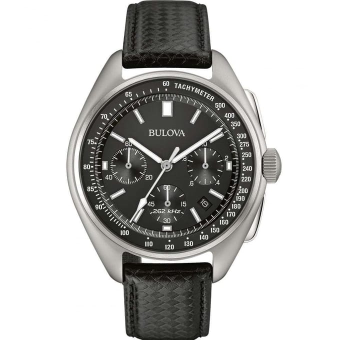 BULOVA 96B251 - Horloge - Leer - Zwart - 43 mm