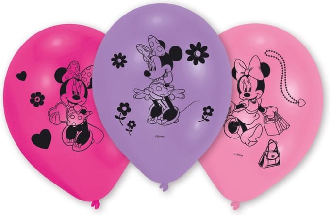 AMSCAN - Minnie Mouse - ballonnen - 6 stuks