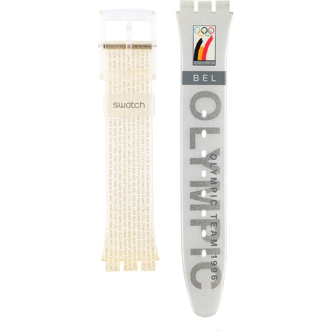 Swatch Plastic - Originals Medium (34mm) /Access/Solar/Musicall/Stop - G/SK/SL/SR/SS/SO28 AGZ150L GZ150L Olympic Team Belgium band