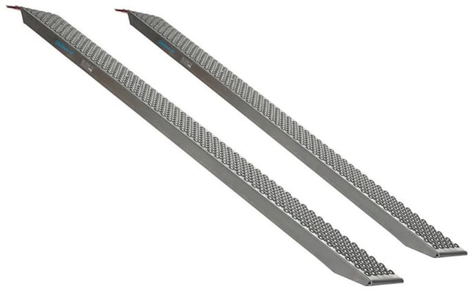 Datona® - Aluminium oprijplaat - 200 cm - 600 kg - 2 stuks