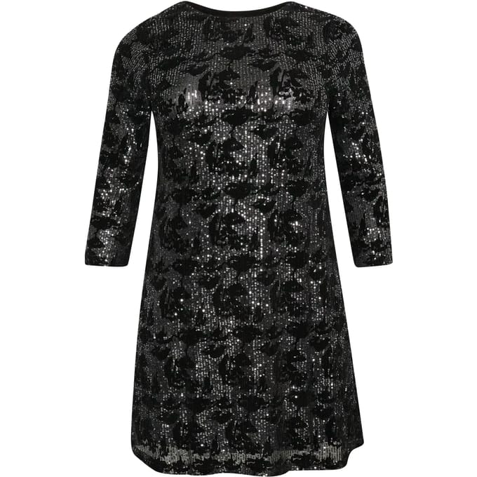 Glitter jurk voor dames KAFFE Curve Brit