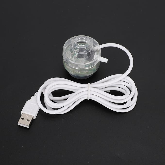 Aquarel LED Bubbellamp Kleurrijke Waterdichte Lamp Aquarium Accessoires gray