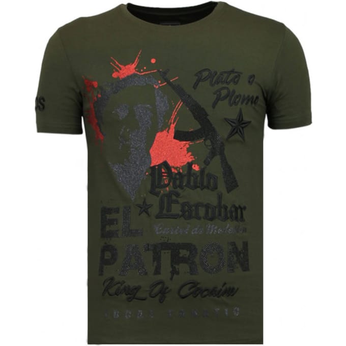 Local Fanatic El patron pablo rhinestone t-shirt