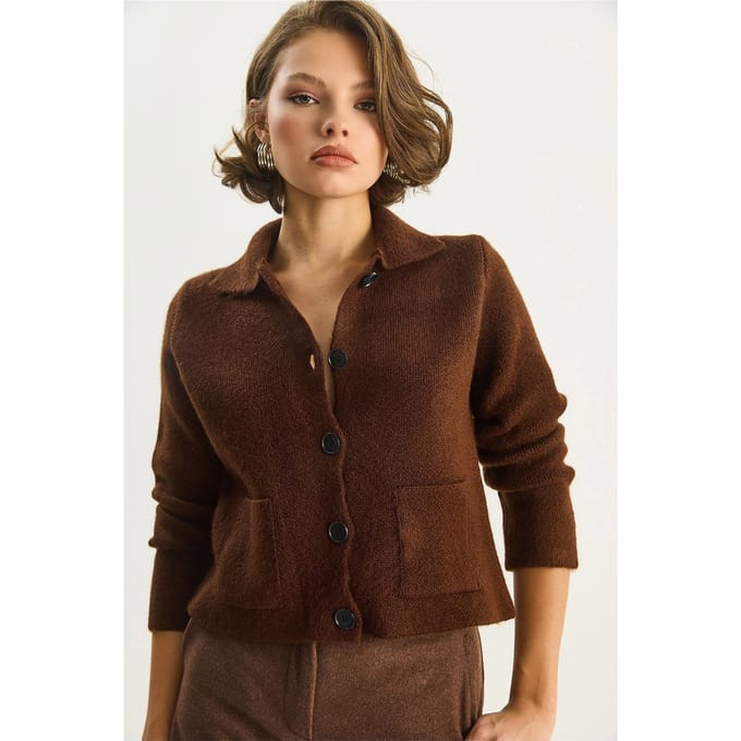 Gebreide Cardigan met Zakken