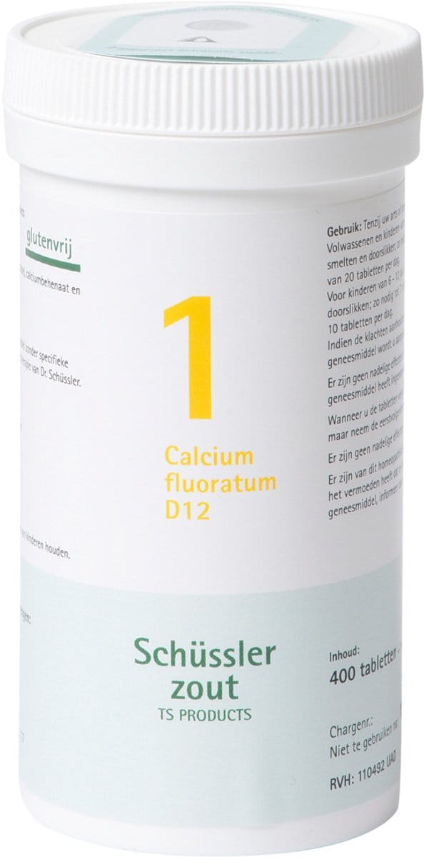 Pfluger Schussler Zout nr 1 Calcium Fluoratum D12 - 1 x 400 tabletten