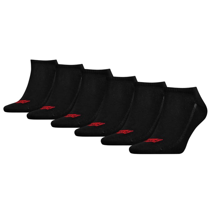 Sokken van katoenmix in set van 6 model 'LOW CUT LOGO COTTON 6P'