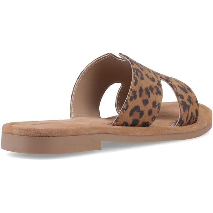 Hush Puppies Azalea Leren Dames Leopard Sandalen