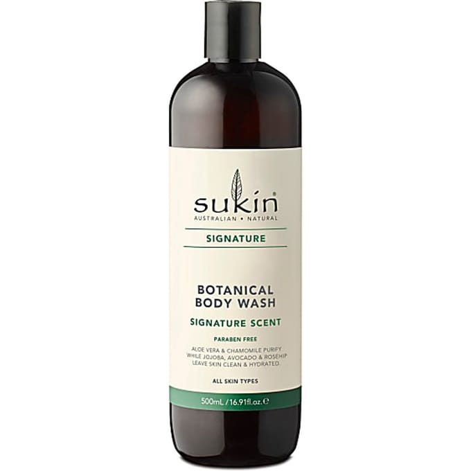 Sukin, Botanical Body Wash, Signature, 500 ml (16.9 fl oz) white