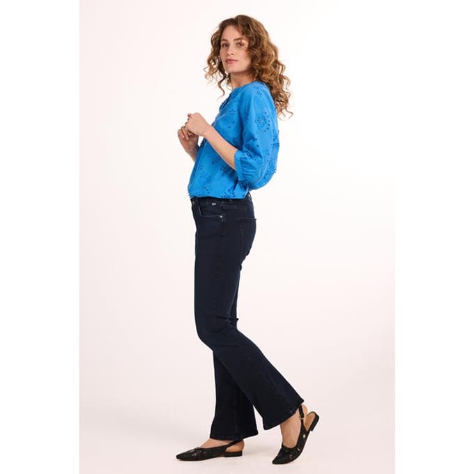 DIDI Dames Flared denim pants Denim dark blue maat 46