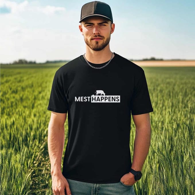 AGRIFANS® Mest Happens - Heren T-shirt - M