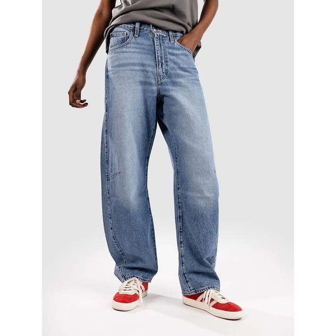 Barrel fit jeans met 5-pocketmodel