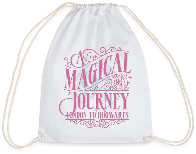 Harry Potter Perron 9 ¾ Ontwerp In Roze & Blauw Gymtas
