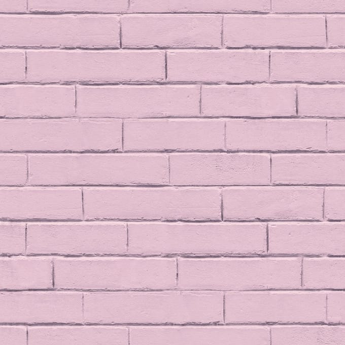 Noordwand - Good - Vibes - Behang - Brick - Wall - roze