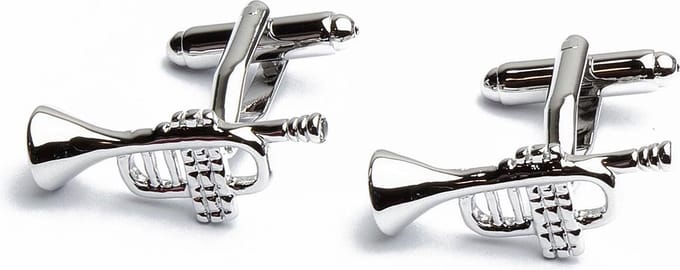 Manchetknopen - Trompet Muziek Zilver