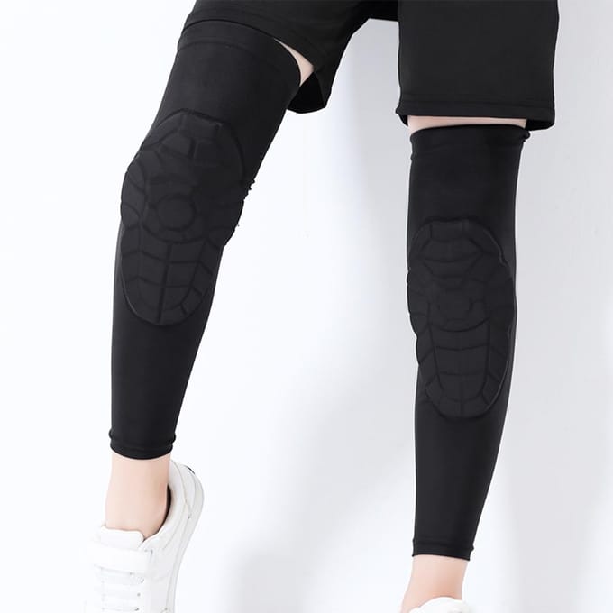 Manchons de jambe de compression pour enfants, manchons de jambe antidérapants avec genouillères de protection YM