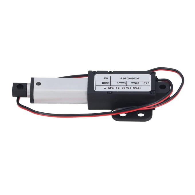 Micro actionneur linéaire électrique Course 20 mm Vitesse 4 mm/s Poussée 150 N Mini linéaire rétractable automatiquement