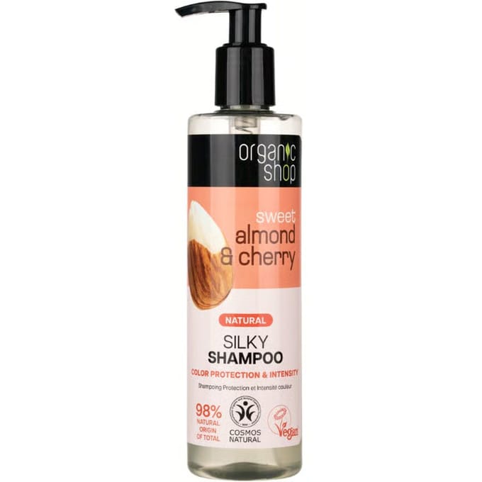 Organic Shop Shampoo Kleurbescherming en -intensiteit Amandel en Kers 280 ml