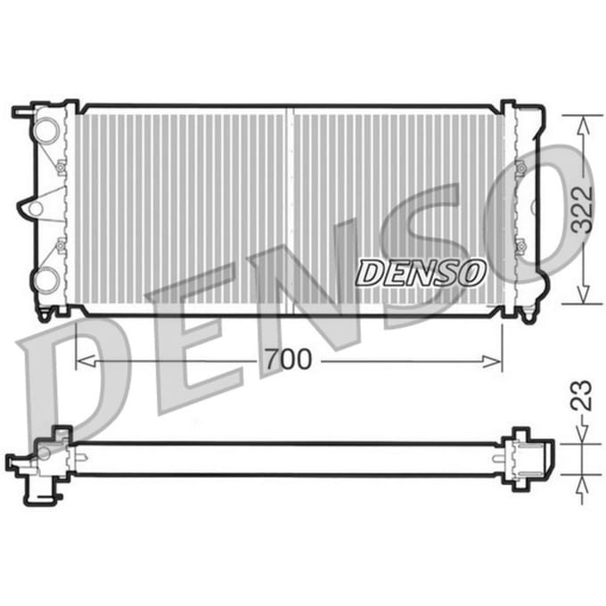 Radiator, motorkoeling DENSO DRM32021