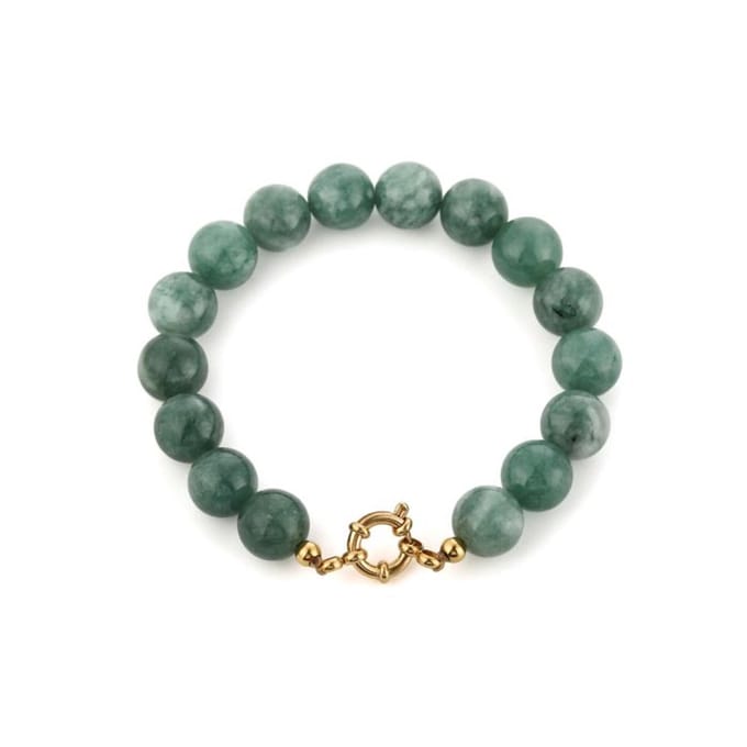 Bijoutheek Armband (Sieraad) Kralen Stenen Light Green