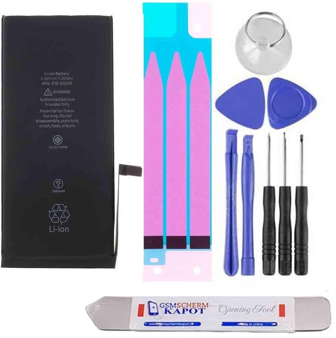 iPhone 7 Plus Batterij Reparatieset – Premium – Zwart