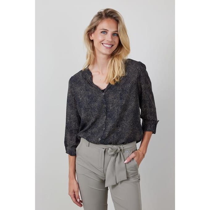 Blouse Nilly Black Spectrum print
