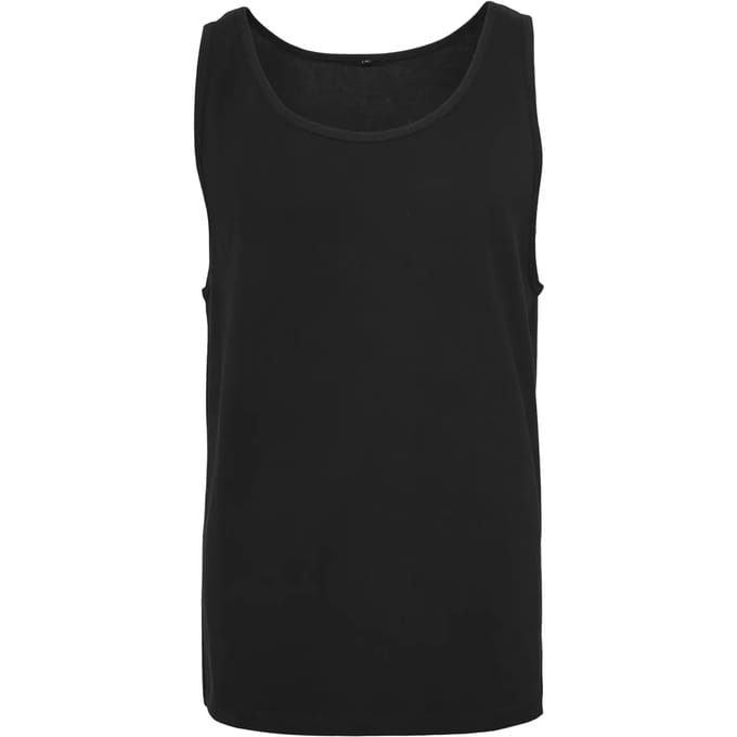 Build your Brand Jersey Big Tank BY003 - Black - 4XL
