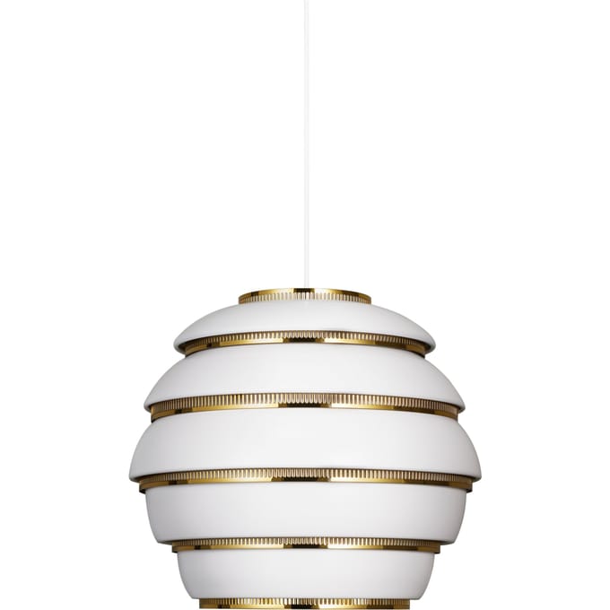 Artek - A331 Hanglamp Beehive - wit/messing