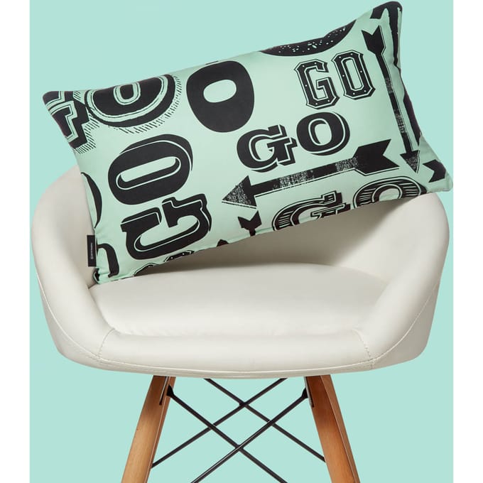 Monopoly Go! Letterpress Rectangular Cushion - 30x50cm - Soft Touch