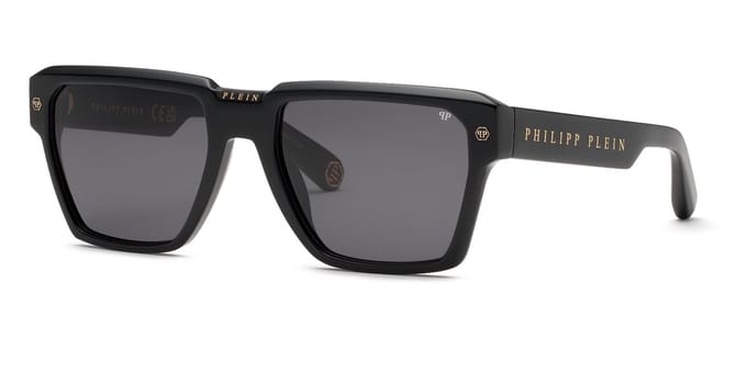 Philipp Plein SPP201V Nero lucido 58/20/145 MAN Zonnebrillen