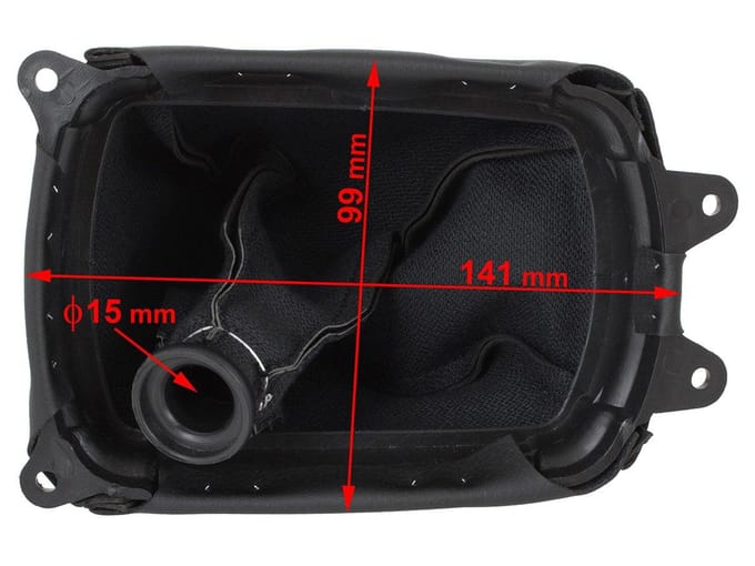 MODECAR - Beschermhoes schakelpook - Honda City - Zwart - 2002-2009