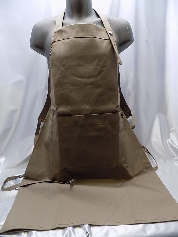 Kookschort Denim Cognac   Tablier de chef denim cognac