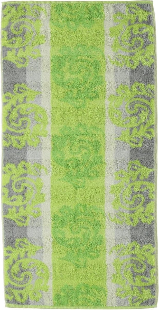 Cawo Cashmere Jacquard Handdoek - Kiwi 50x100