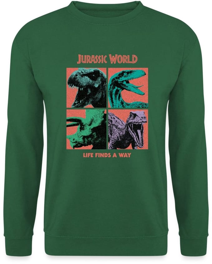 Jurassic World Life Finds A Way Sweater Heren