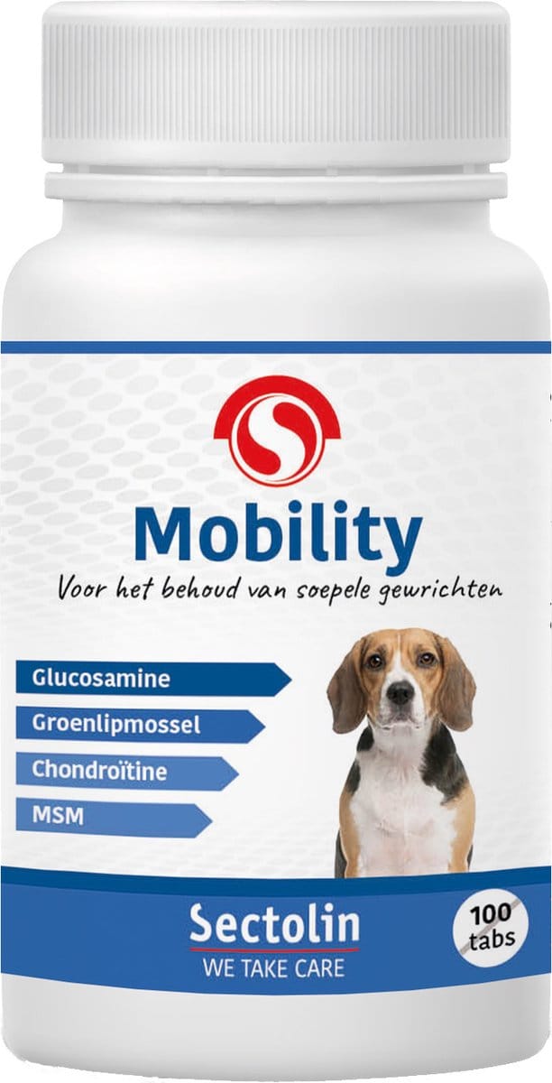 Sectolin Mobility Hond - Tabletten voor Sterke Botten en Gewrichtssmering - 100st