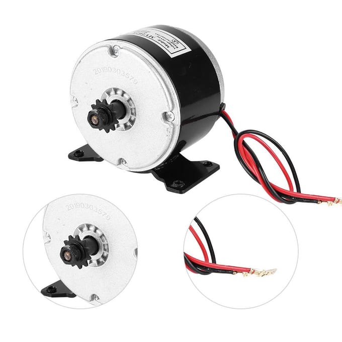 250w 24V BDC Borstelmotor 2750RPM Permanente Magneet DC Hoge Snelheid Motor voor E-Scooter