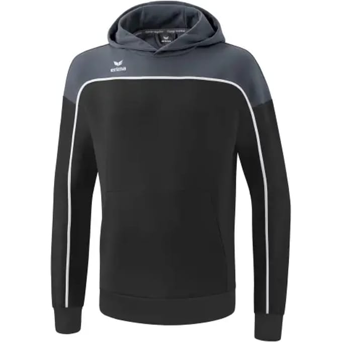 Erima Change Sweatshirt Met Capuchon Kinderen - Wit / Slate Grey / Zwart | Maat: 152