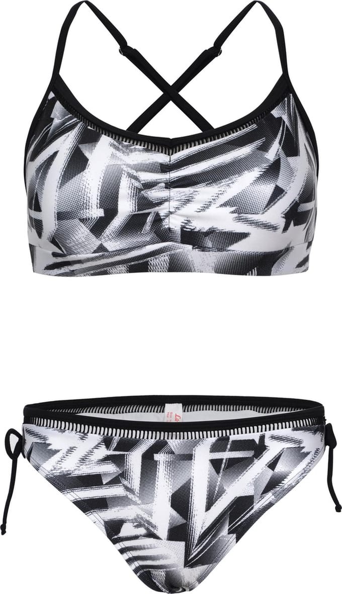 Bikini classic met kant detail - Zwart wit 140-146