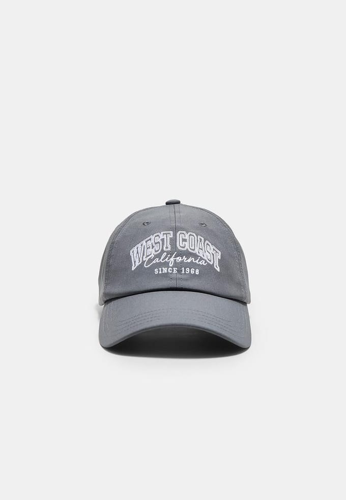 Stradivarius Sportieve West Coast pet  Donkergrijs OS