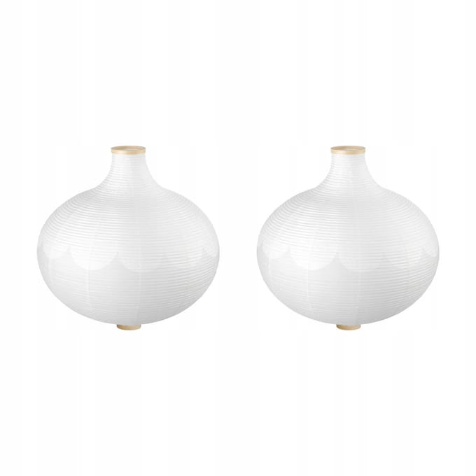 2x Merkloze Lampenkap Wit 57 cm - Rijstpapier, Bolvorm