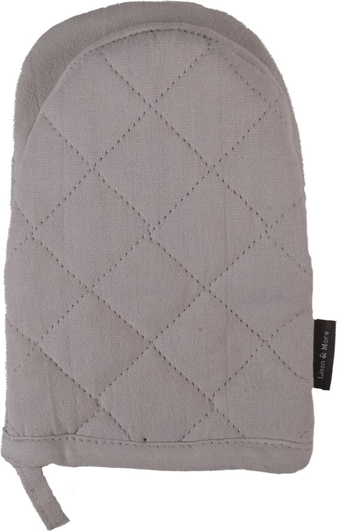 Linen & More - Ovenwanten 'Jazz' (Set van 2, Light Grey)