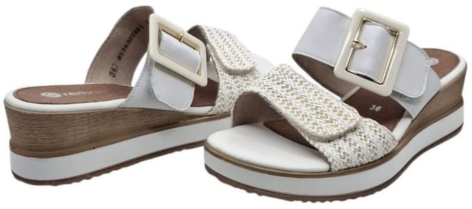 Remonte D6463-80 Wit | Slipper met velcro