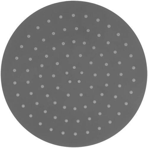 Herzbach DEEP GREY rain shower round Ø 25 cm 23.600250.1.06