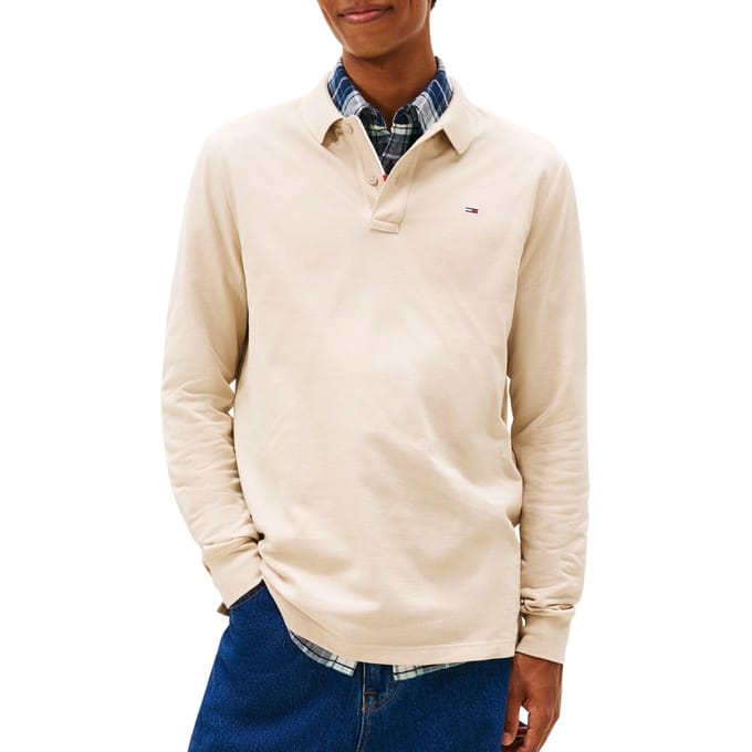 Polo T-shirt Tommy Hilfiger Slim Placket Longsleeve Hommes