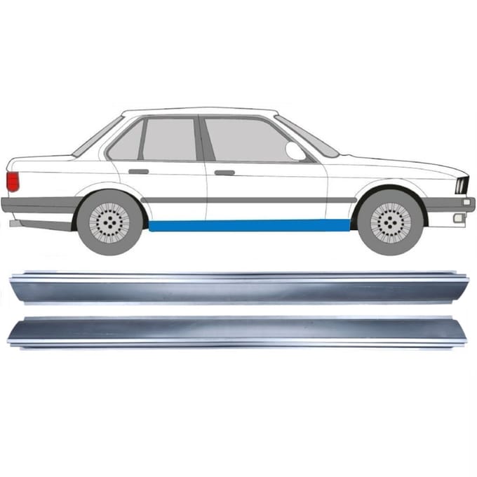 Reparatie dorpel voor BMW 3 E30 1982-1994 / Links + Rechts / Set