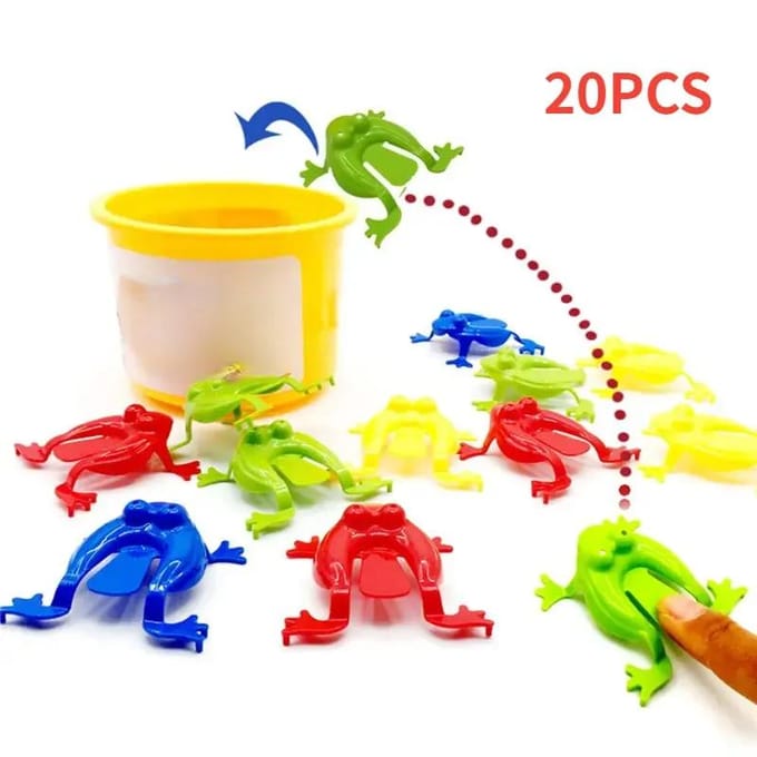 20 Pièces Grenouille Sauteuse Jouets Nostalgiques Pour Enfants Maternelle Jouet Éducatif Jouet Grenouille qui Saute Cadeau de Noël