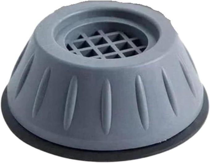 Wasmachine Voet Pads - Trillingsdempers Rubber - Apparaat Stabiliseren - Universele Pasvorm - 4 Stuks Set - Grijs