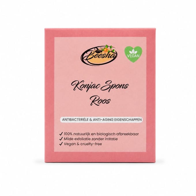 Beesha - Konjac spons Roos