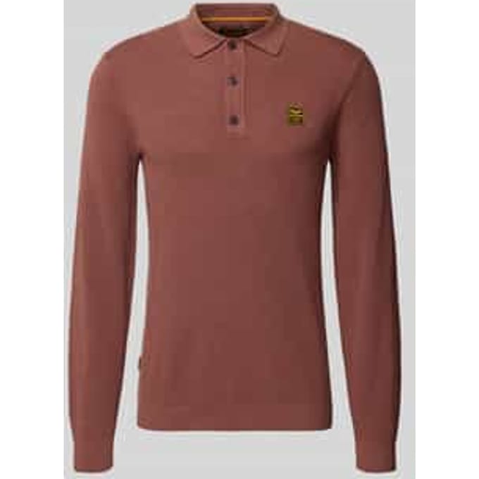 Gebreide pullover met polokraag